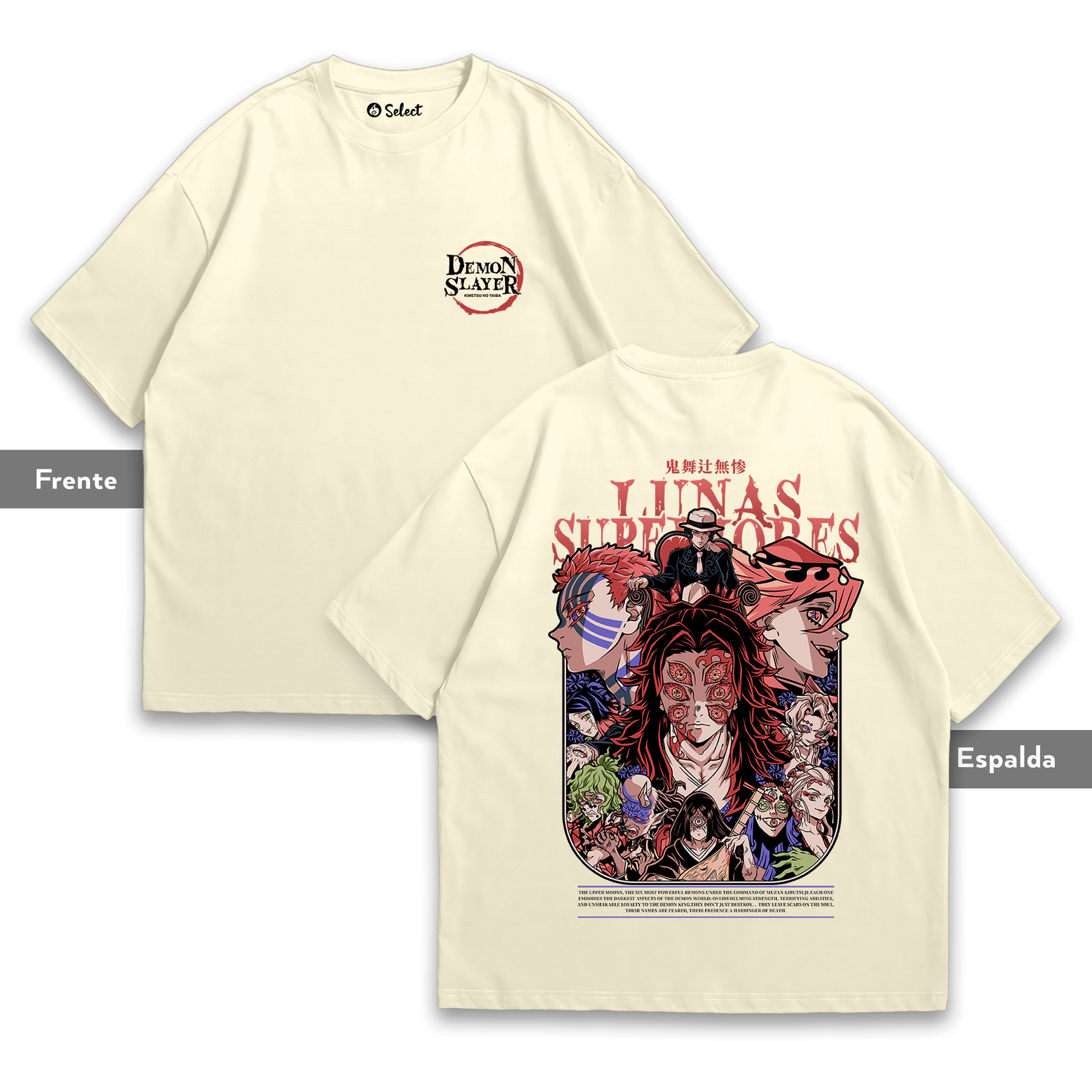 Camiseta Lunas Superiores Kimetsu No Yaiba