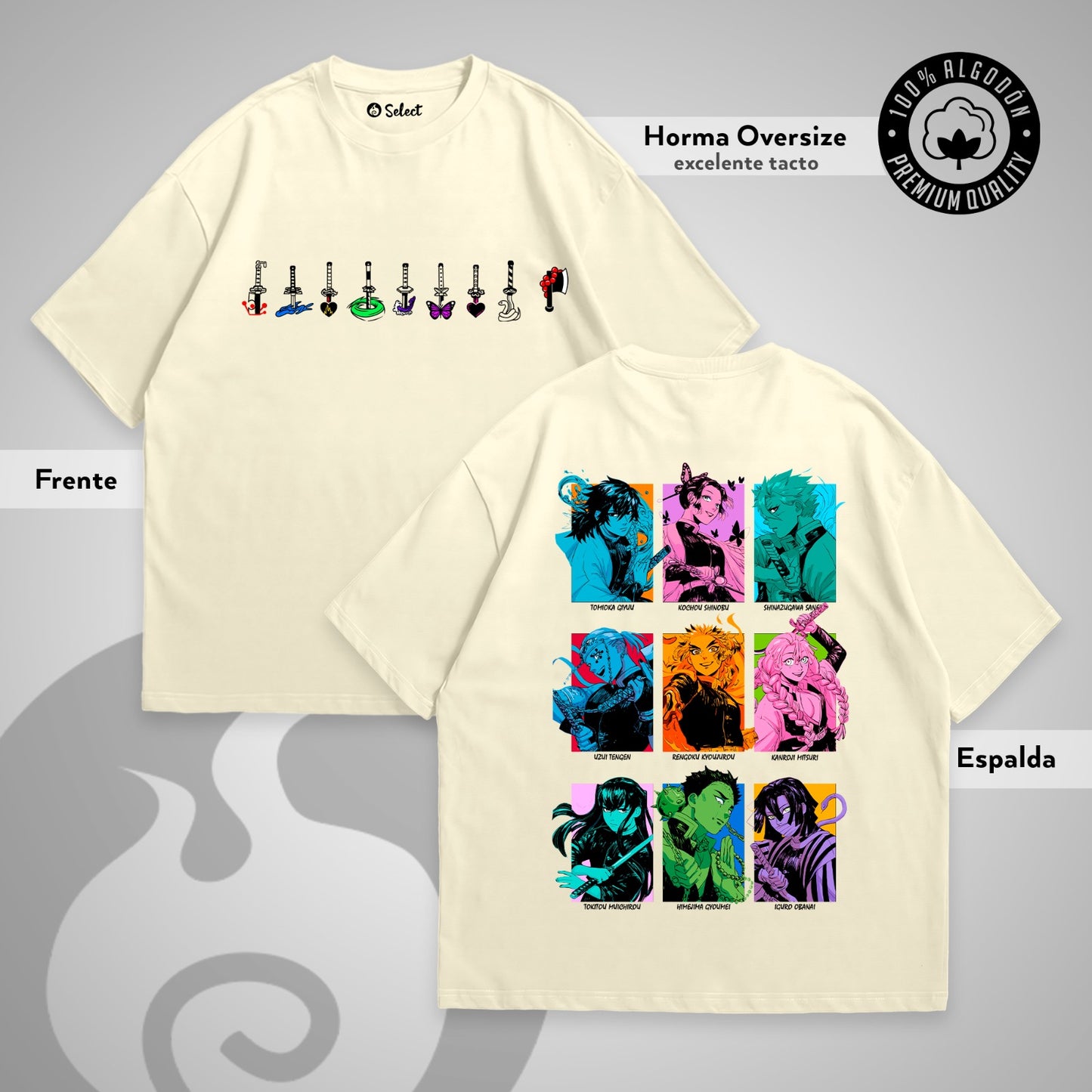 Camiseta Pilares Kimetsu no Yaiba