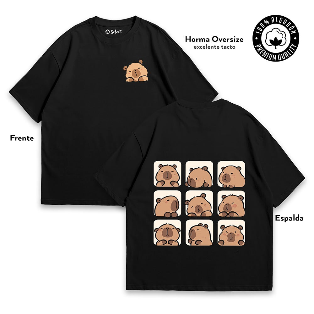 Camiseta capybara chibi