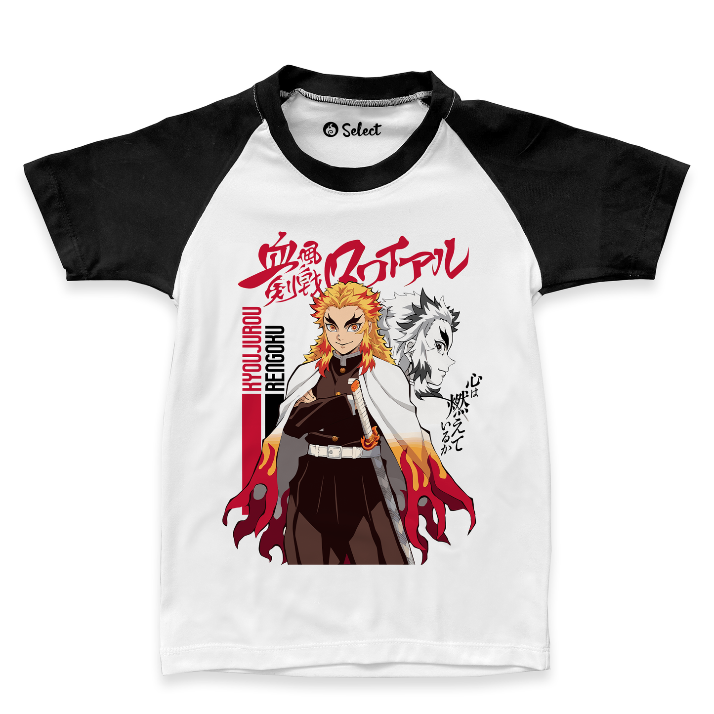 Camiseta Demon Slayer Rengoku Manga Ranglan Niño