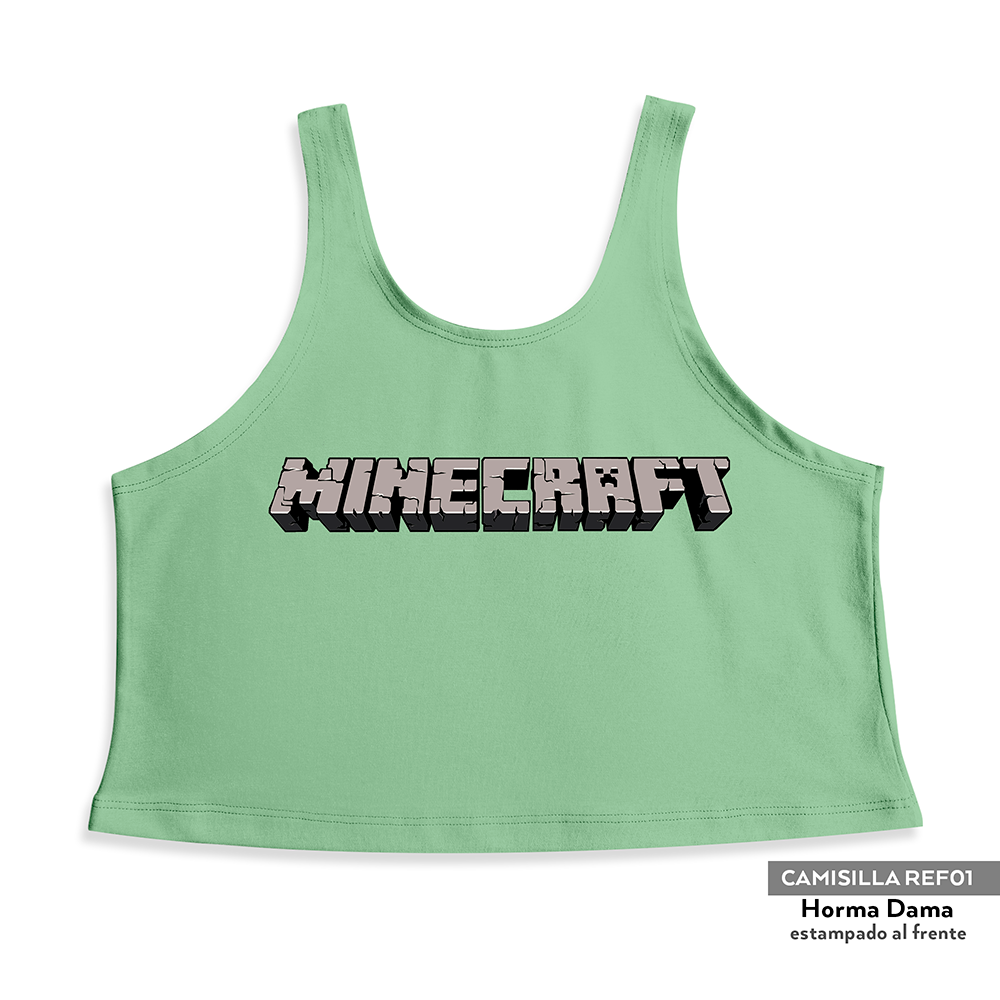 Camisilla Crop top Minecraft