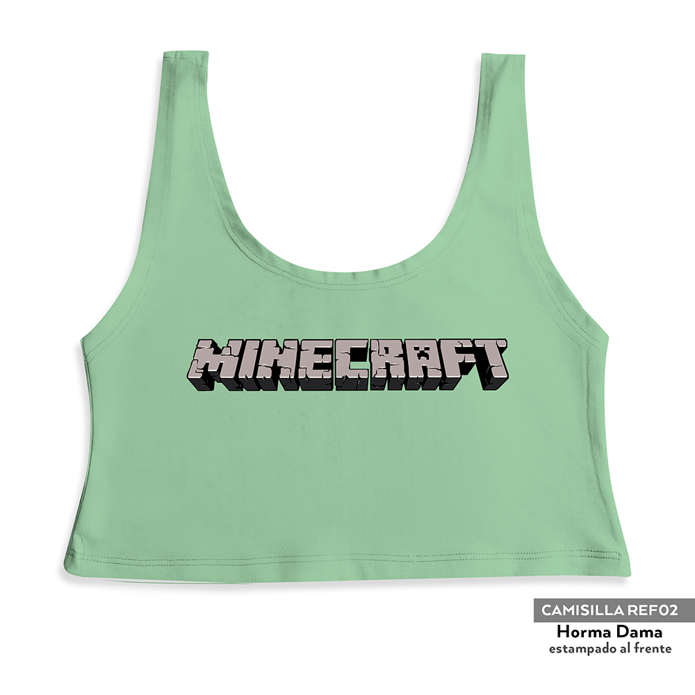 Camisilla Crop top Minecraft