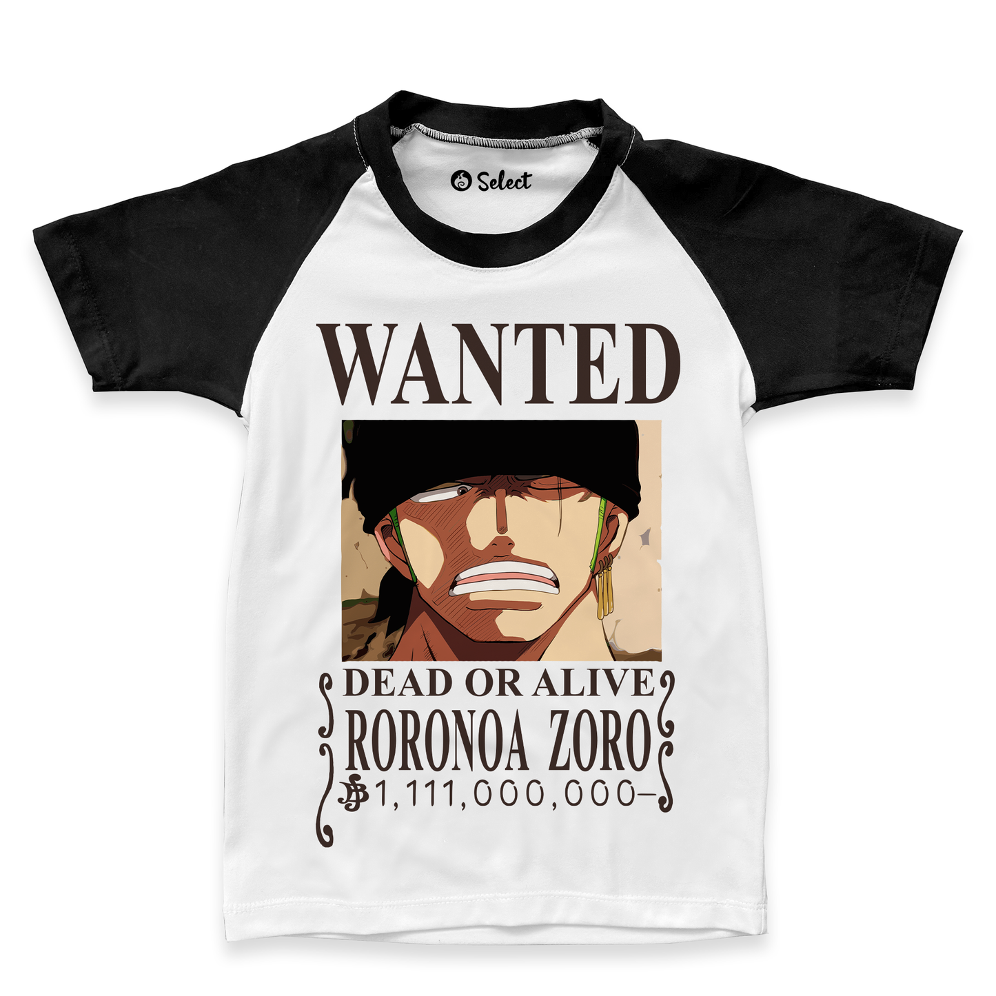 Camiseta Cartel Zoro Manga Ranglan Niño