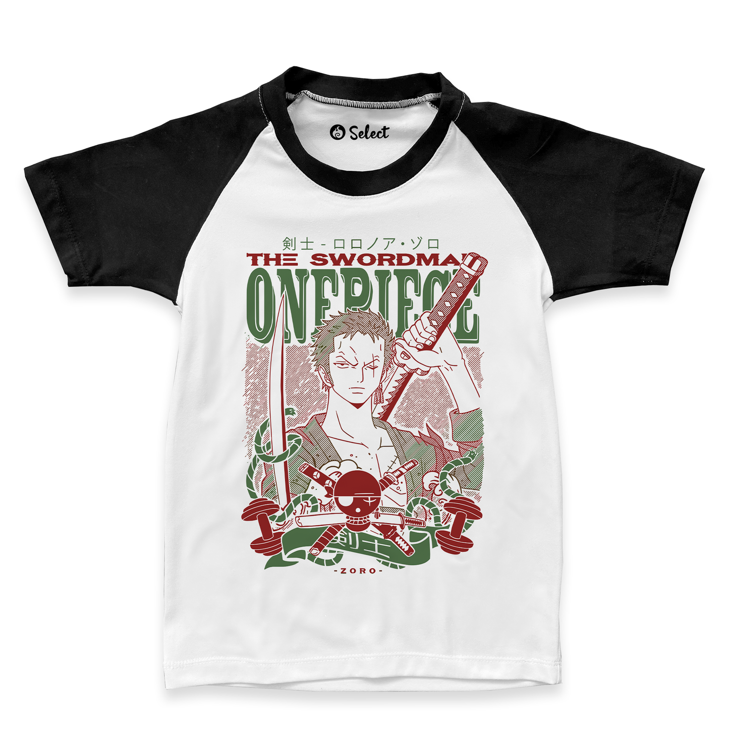 Camiseta Zoro Roronoa Manga Ranglan Niño