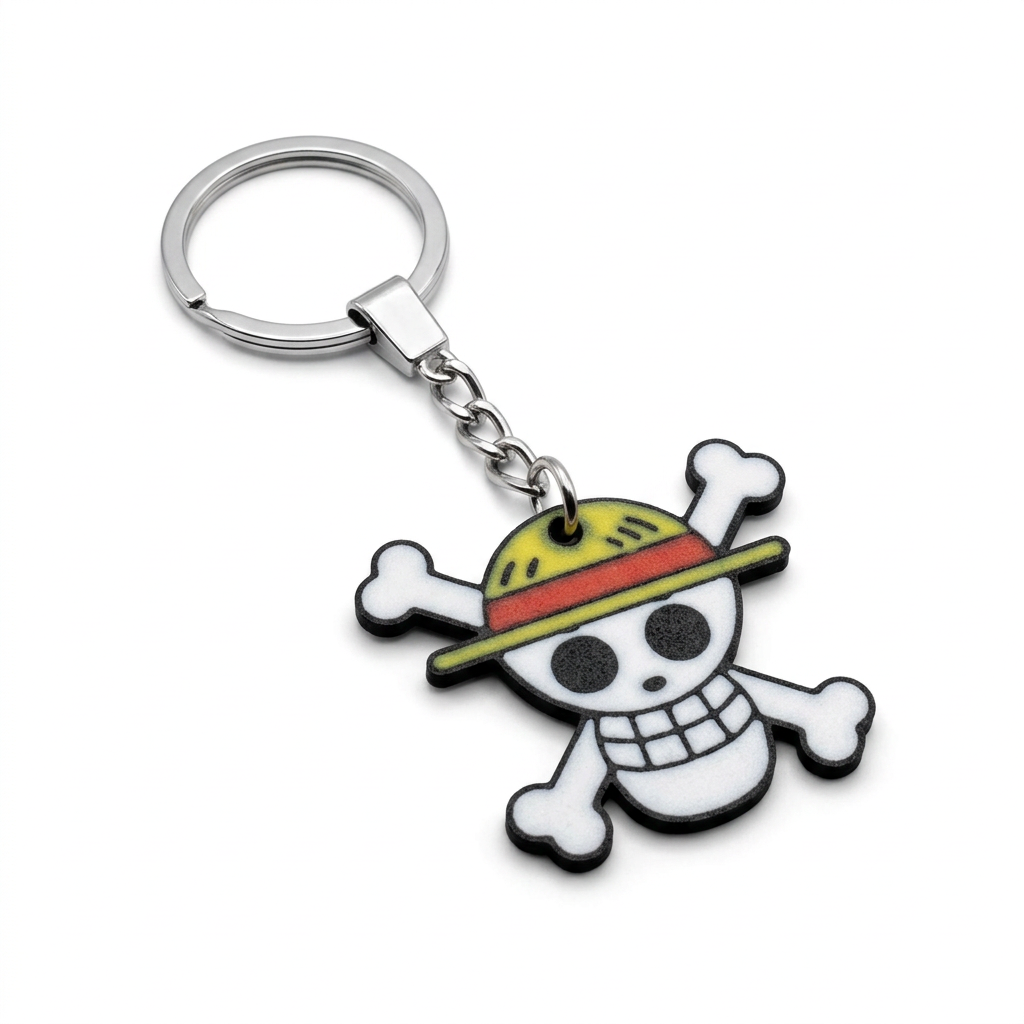 Luffy Calavera figura 3D llavero