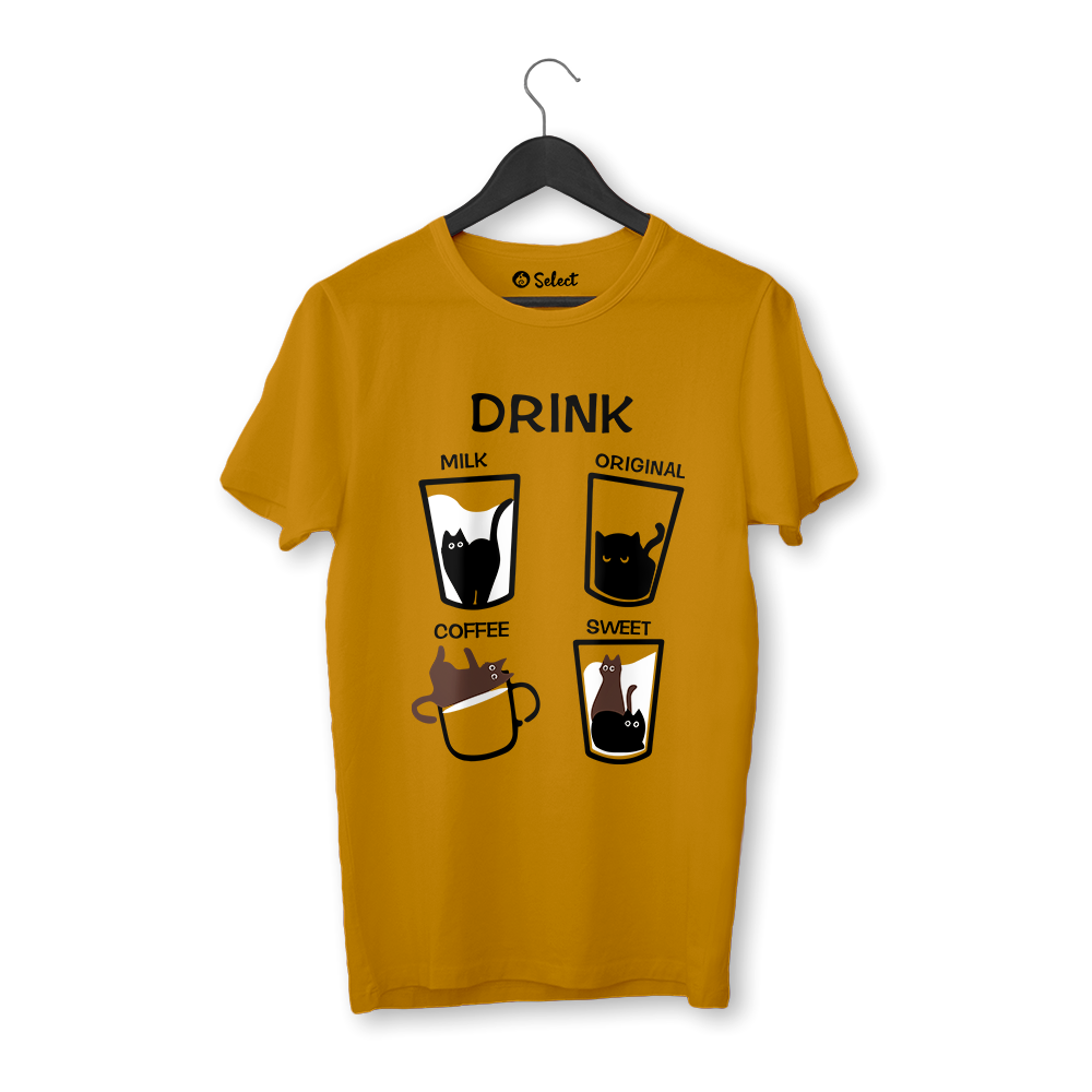 Camiseta Cat Drink