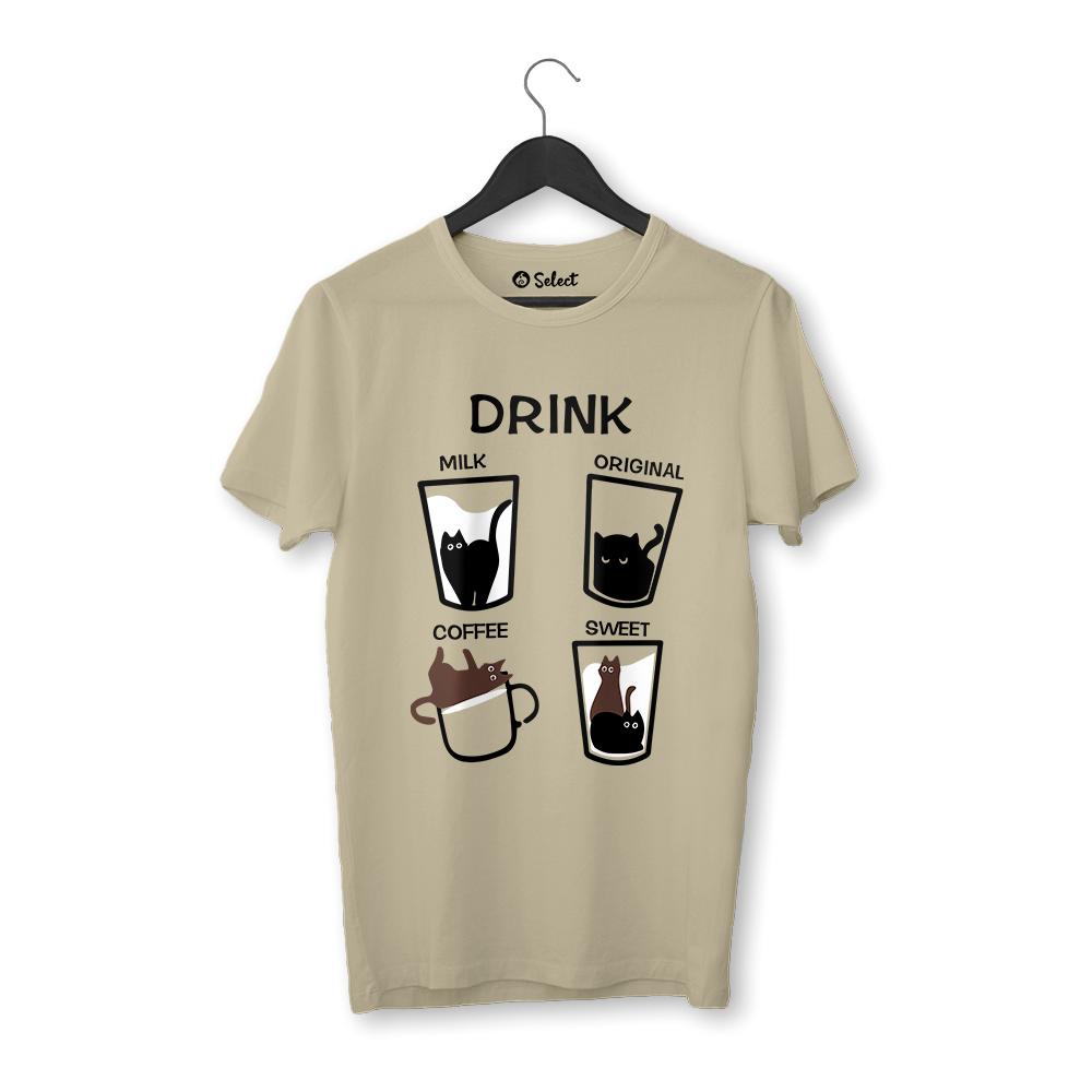 Camiseta Cat Drink