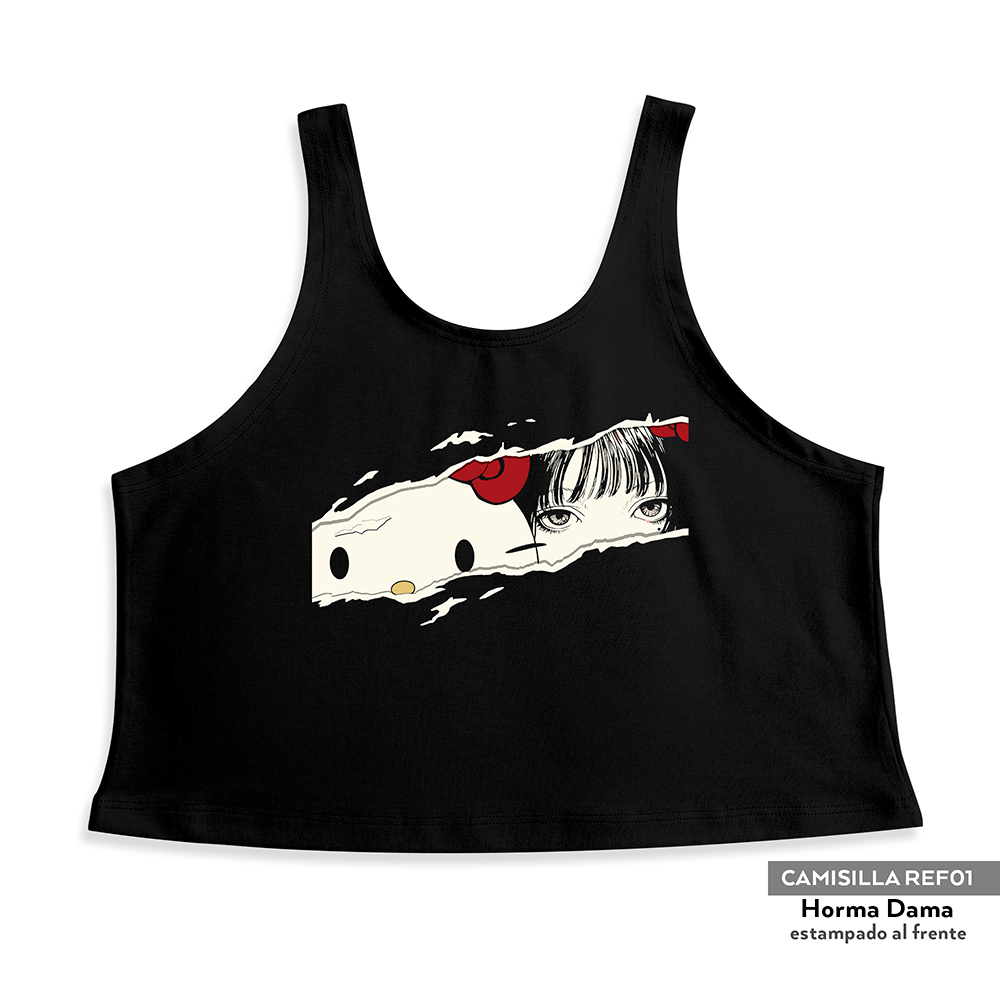 Camisilla Crop top Hello Kitty