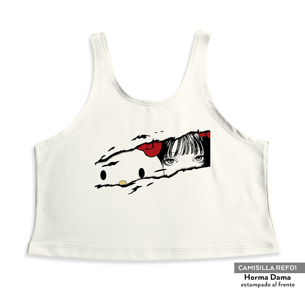 Camisilla Crop top Hello Kitty