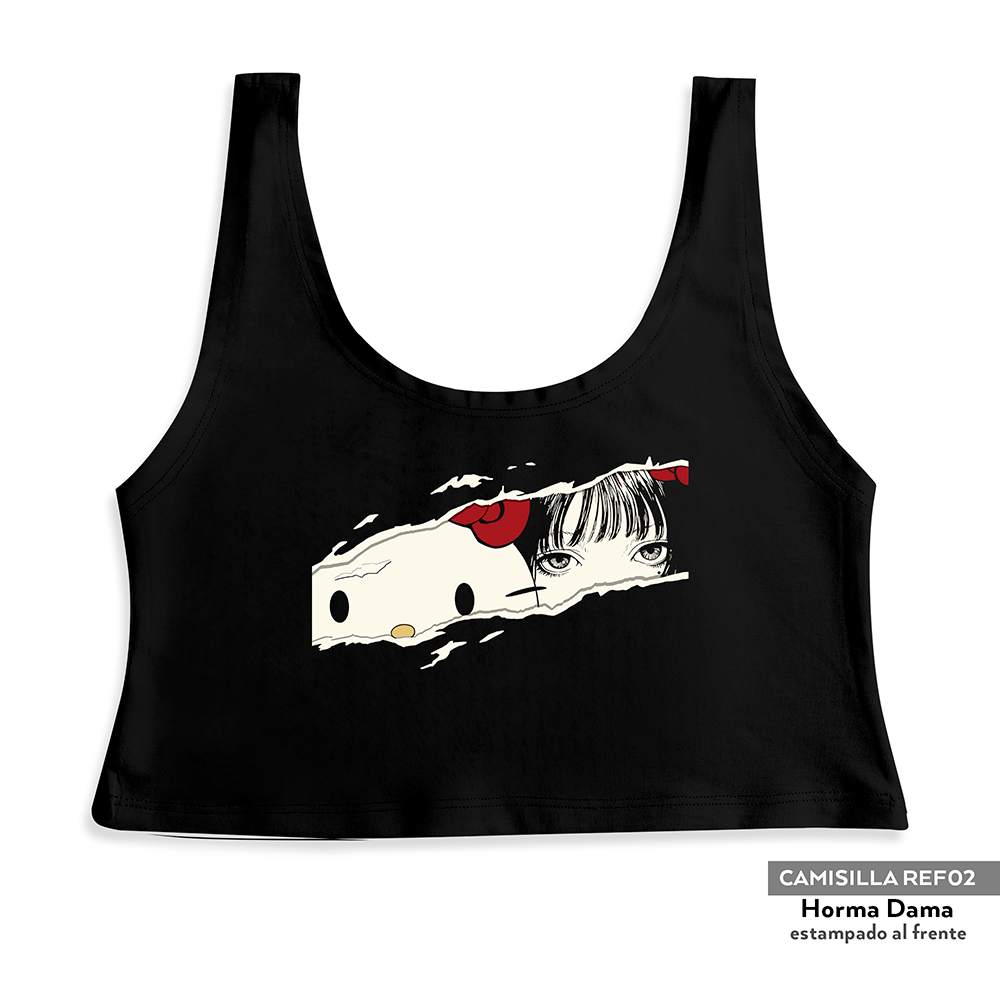 Camisilla Crop top Hello Kitty