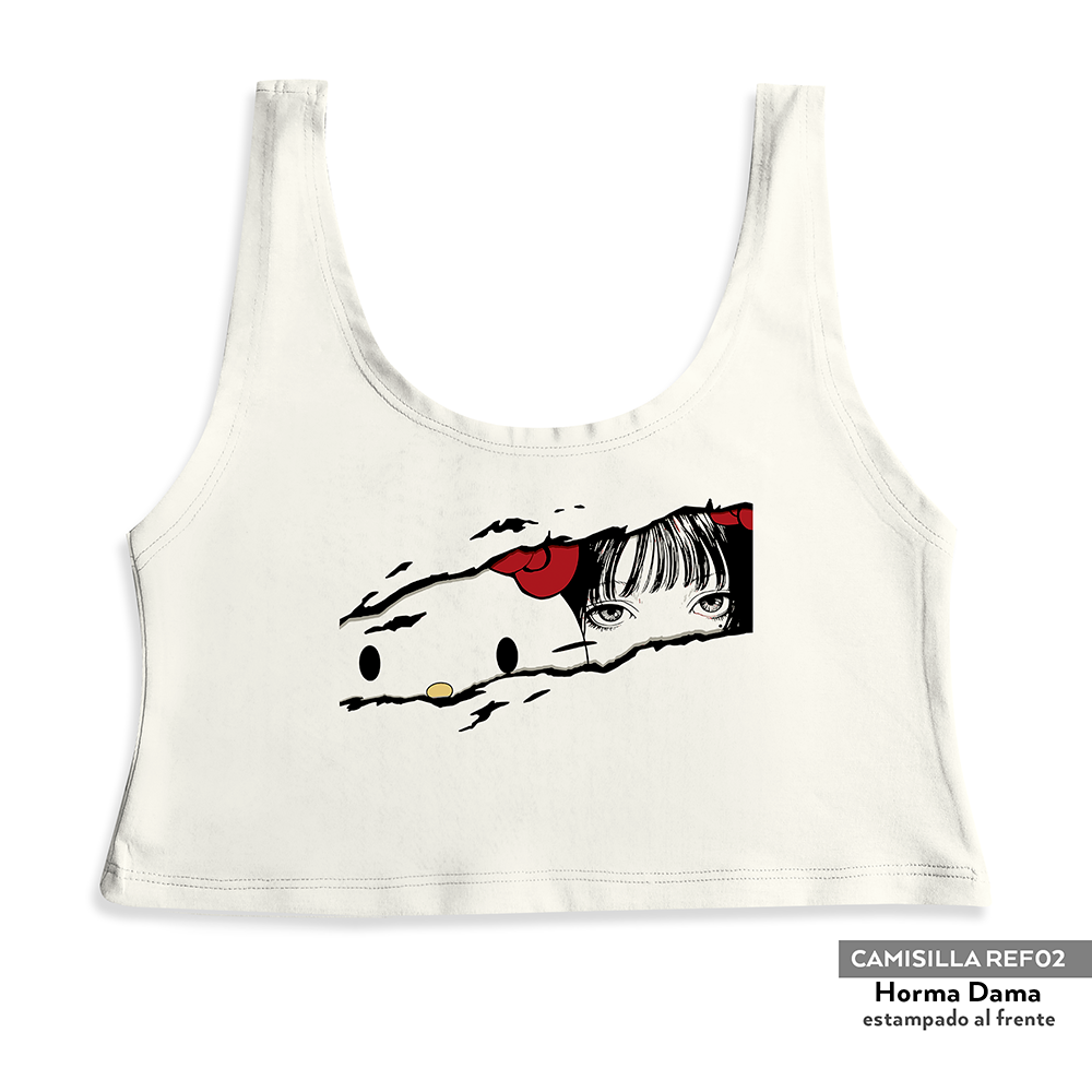 Camisilla Crop top Hello Kitty