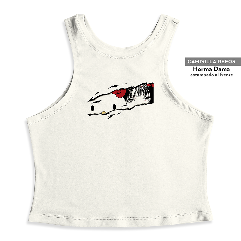 Camisilla Crop top Hello Kitty