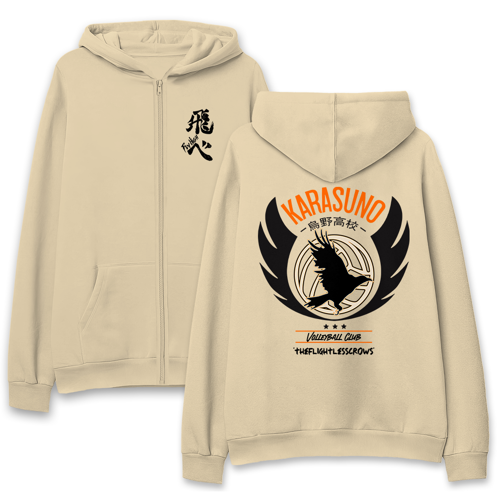 Hoodie, Buzo Karasuno Team Haikyuu