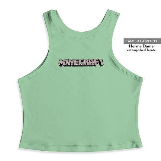 Camisilla Crop top Minecraft