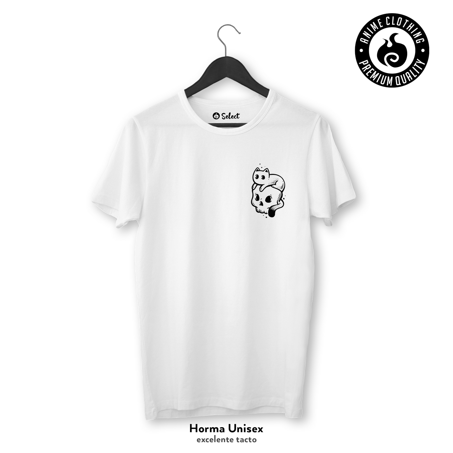 Camiseta Pareja Cat Skull