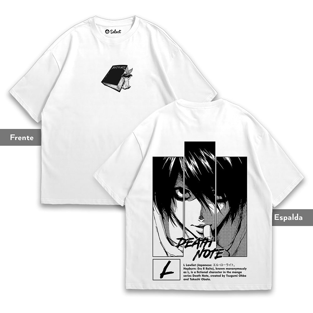 Camiseta Oversize Death Note - L Lawliet Edition