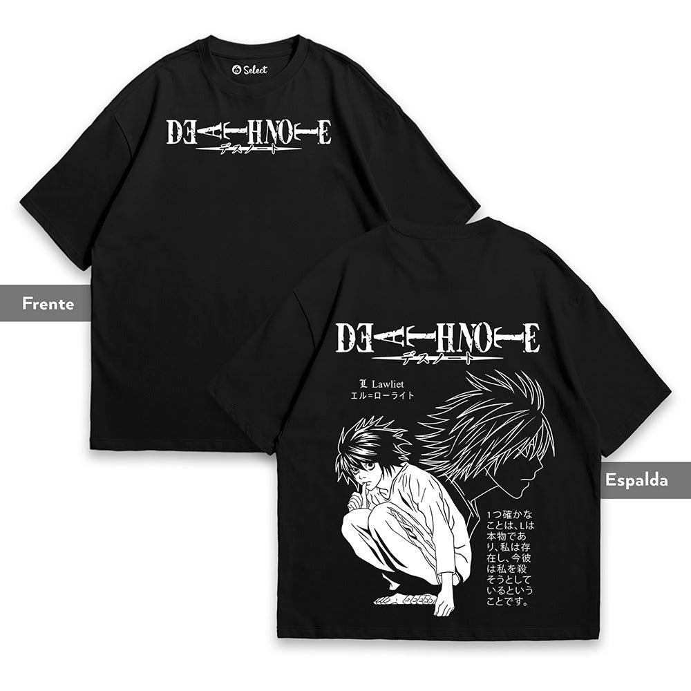 Camiseta L Lawliet Manga Death Note
