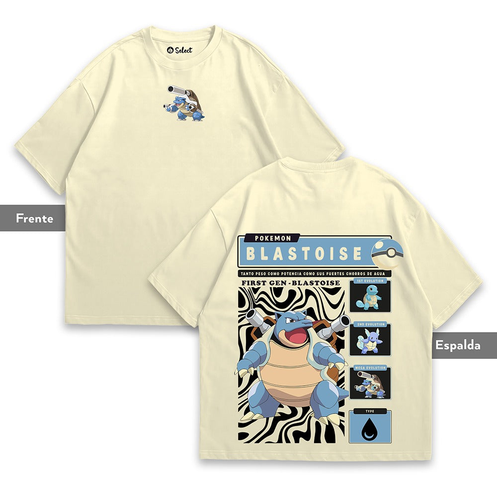 Camiseta Blastoise: Hydro Cannon