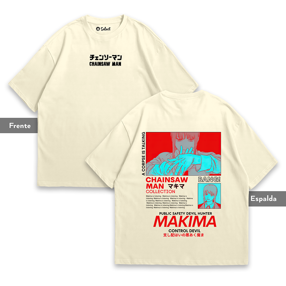 Camiseta Makima - Dominio Carmesí