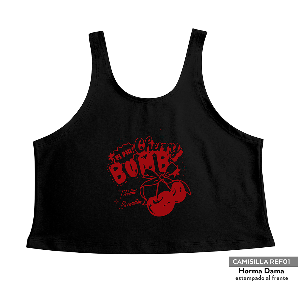 Camisilla Crop top Cereza