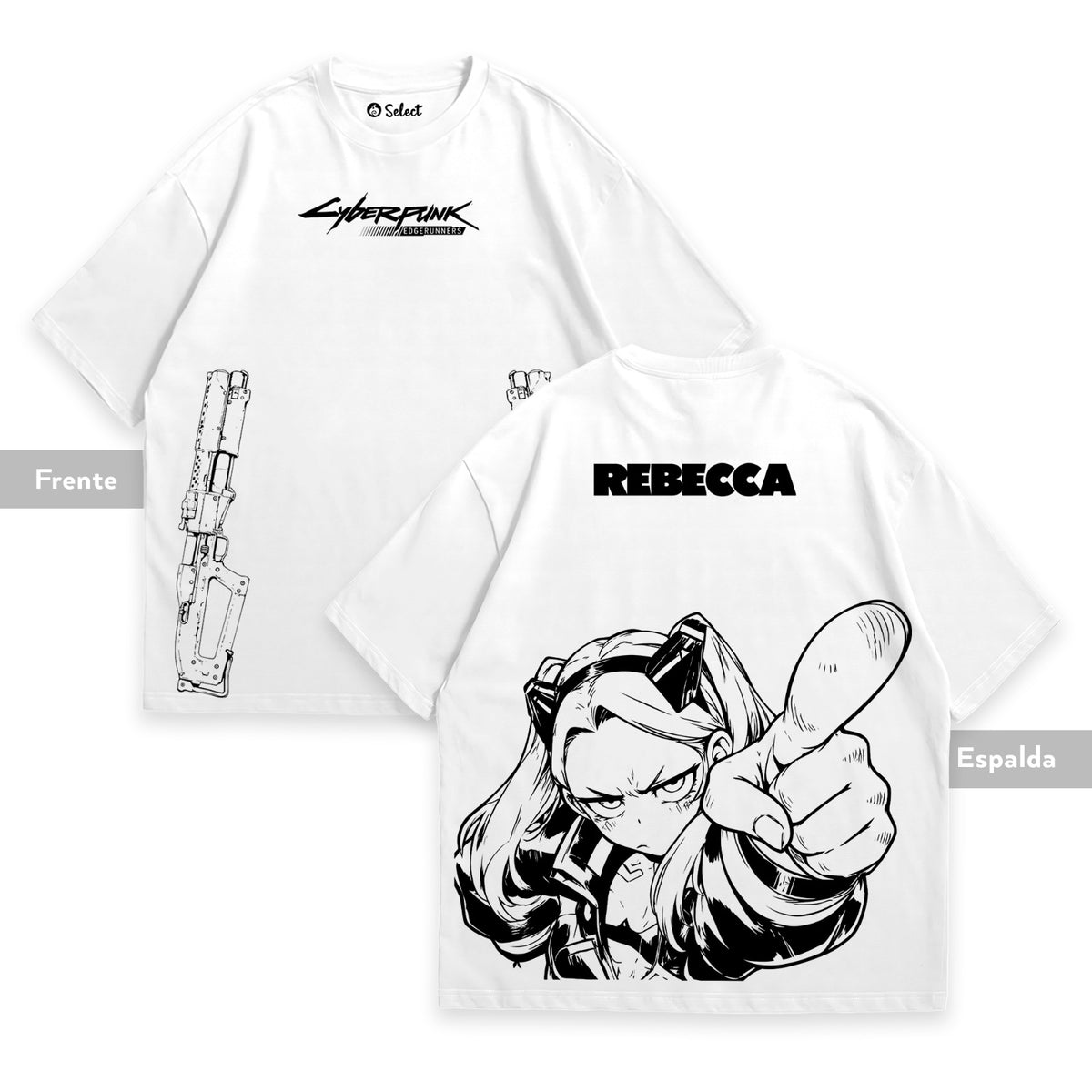 Camiseta Cyberpunk Edgerunners - Rebecca Sketch
