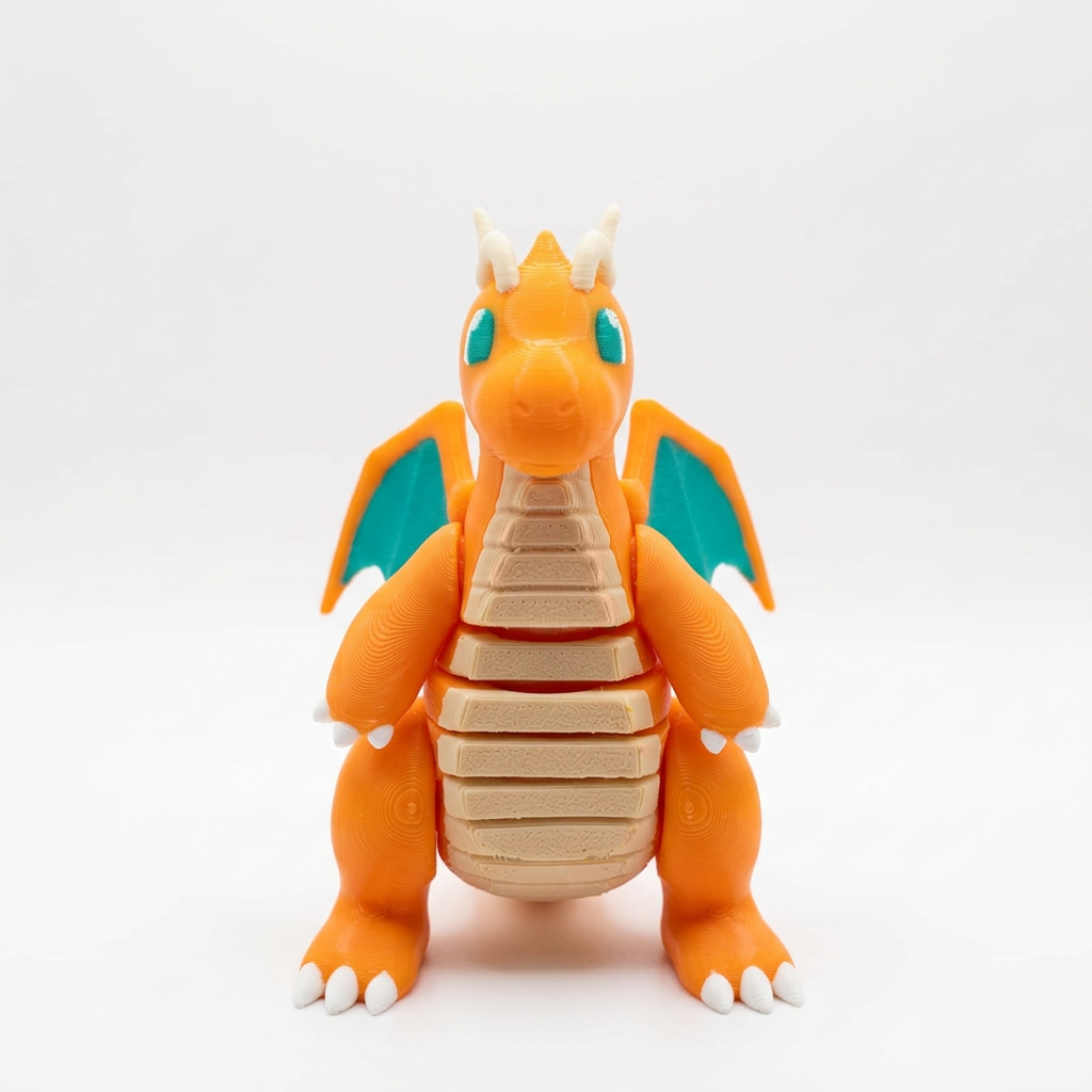 Dragonite Articulado figura 3D