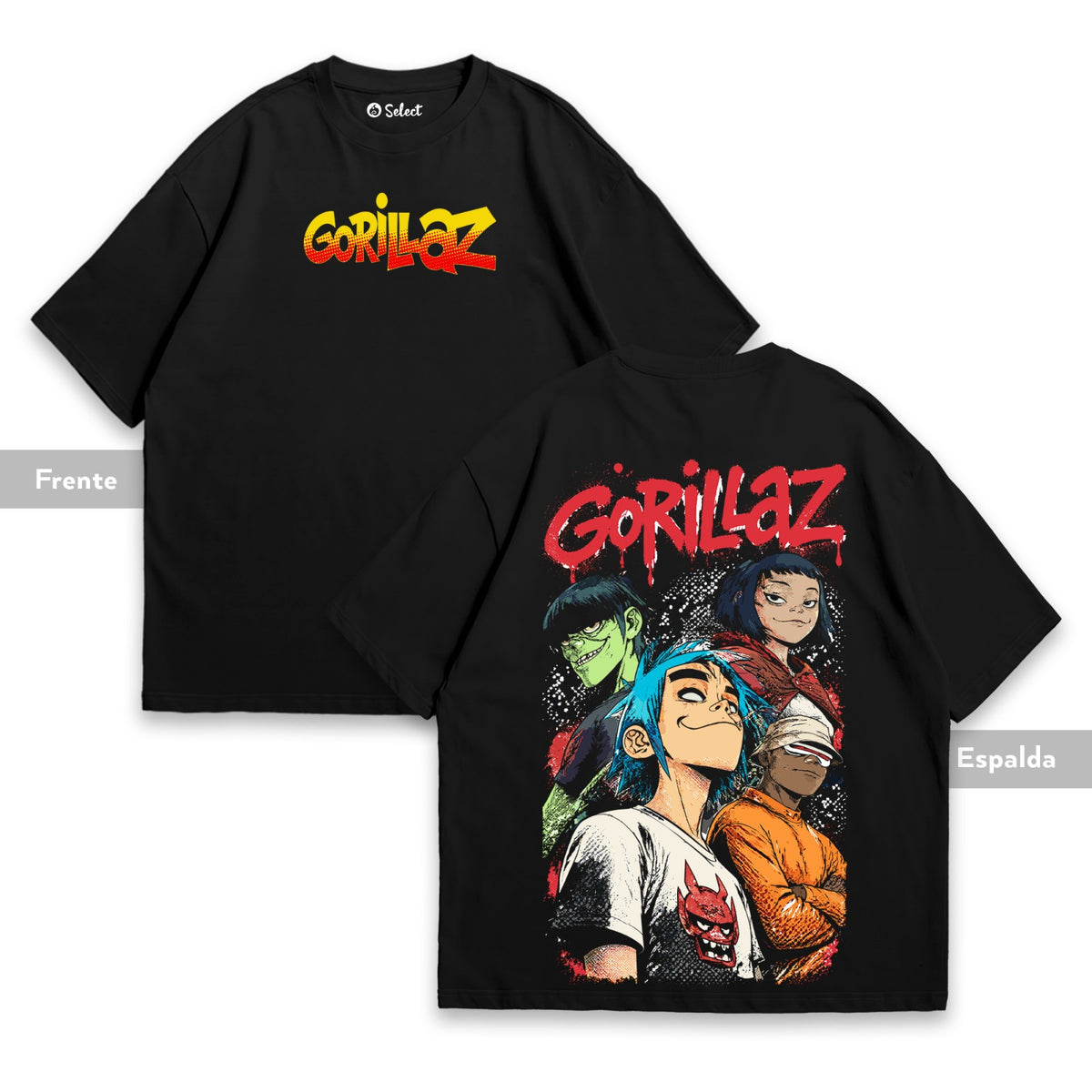 Camiseta Gorillaz - Virtual Legends