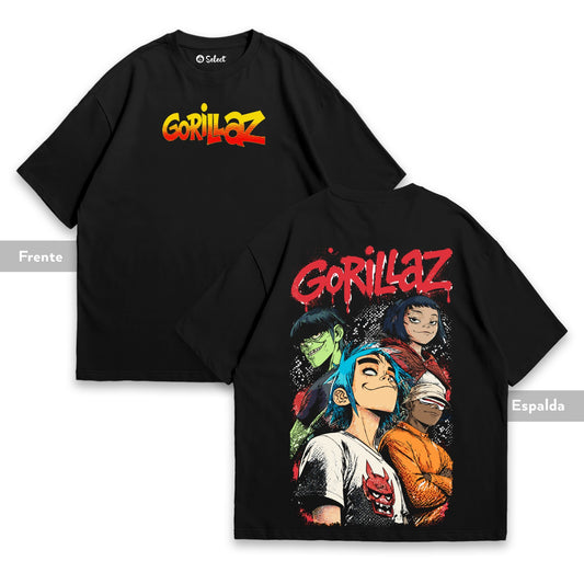 Camiseta Gorillaz - Virtual Legends