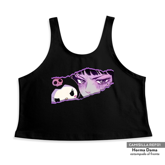 Camisilla Crop top Kuromi