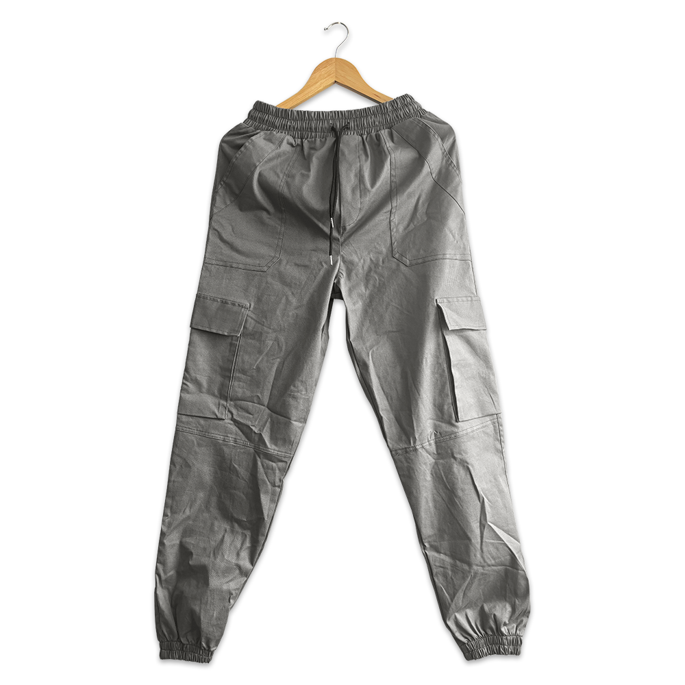 Pantalón Gris Estilo Cargo