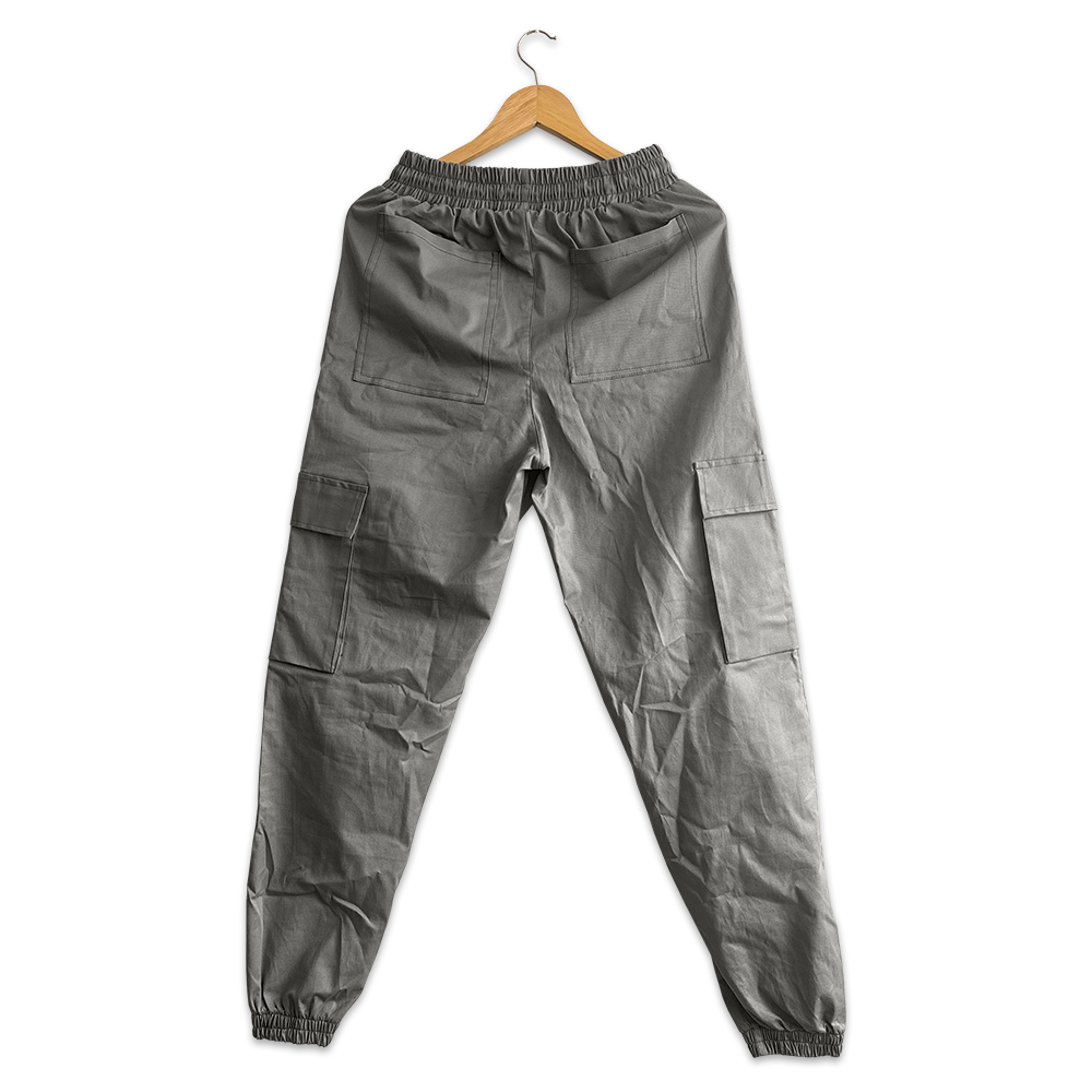 Pantalón Gris Estilo Cargo