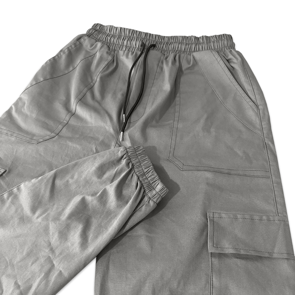 Pantalón Gris Estilo Cargo