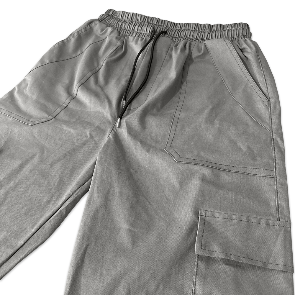 Pantalón Gris Estilo Cargo