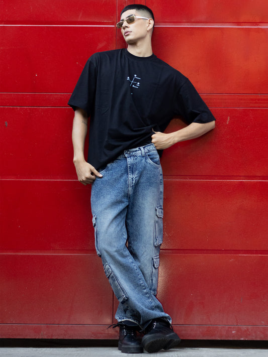 Pantalón Acid Wash Cargo