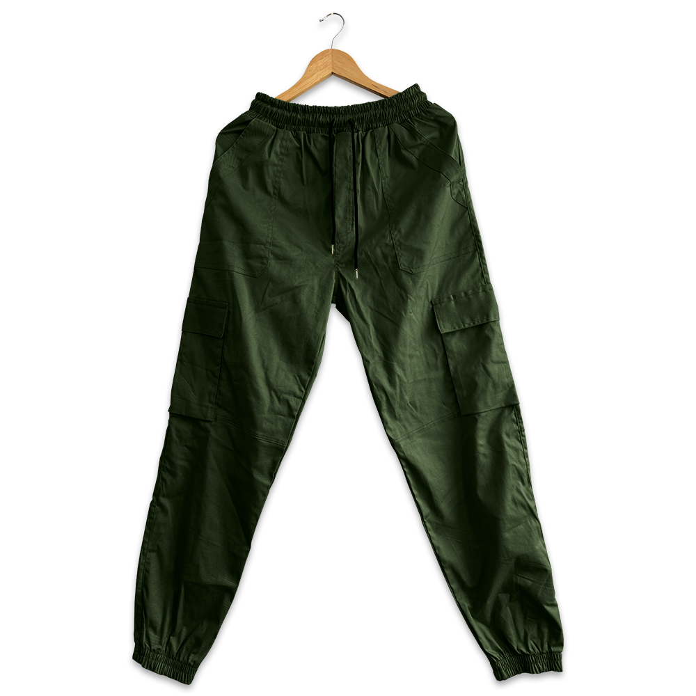 Pantalón Verde Militar Estilo Cargo