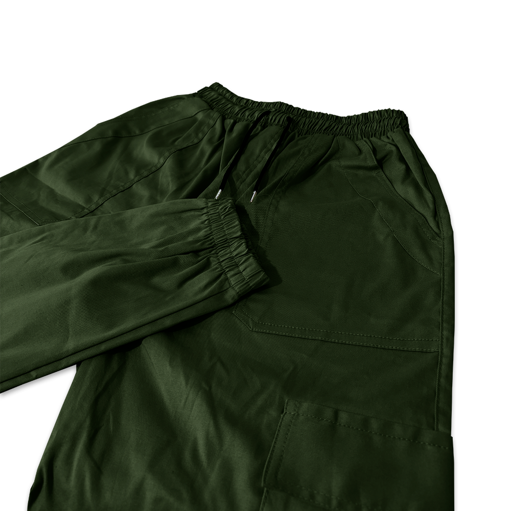 Pantalón Verde Militar Estilo Cargo