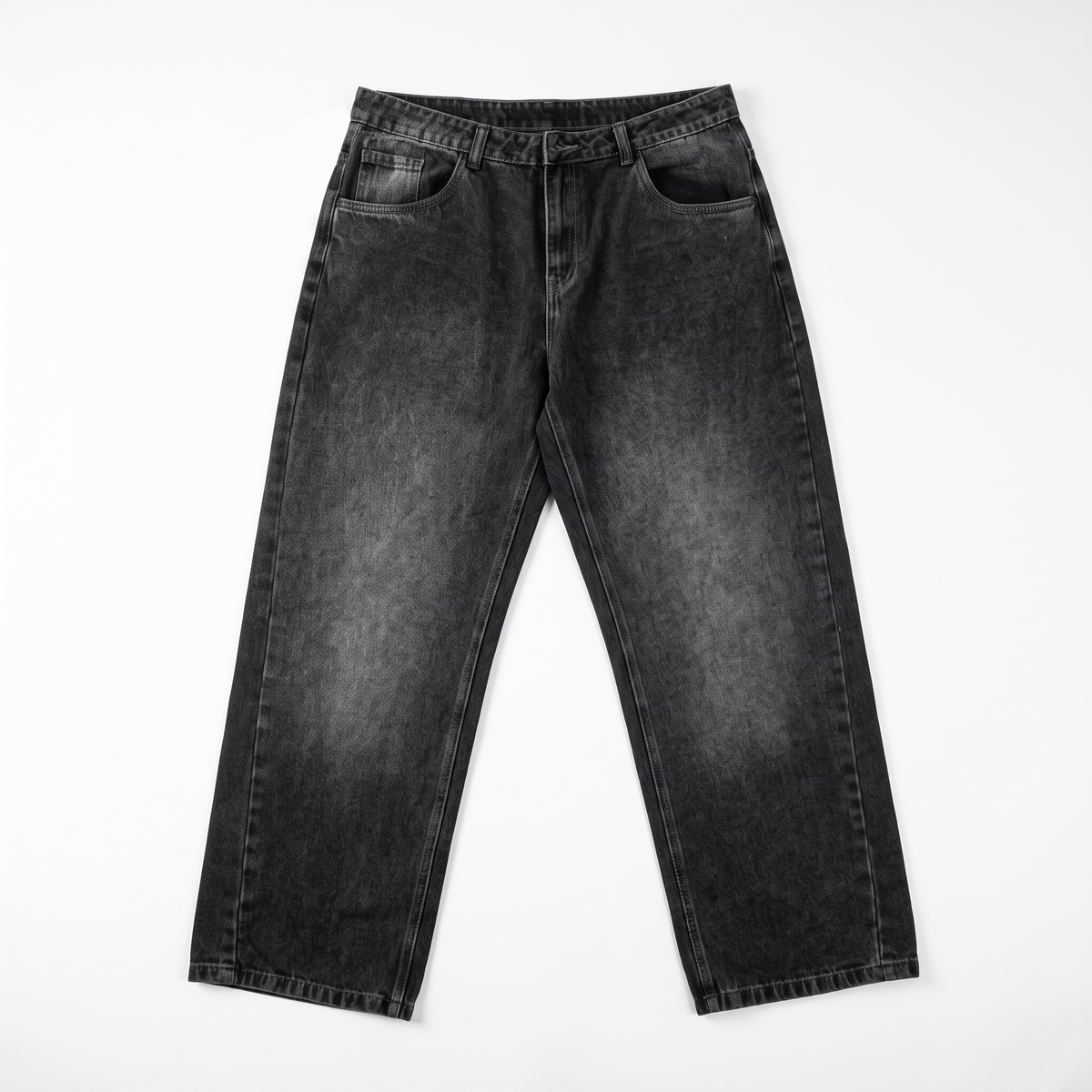 Baggy Denim Washed Black