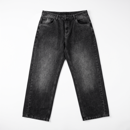 Baggy Denim Washed Black