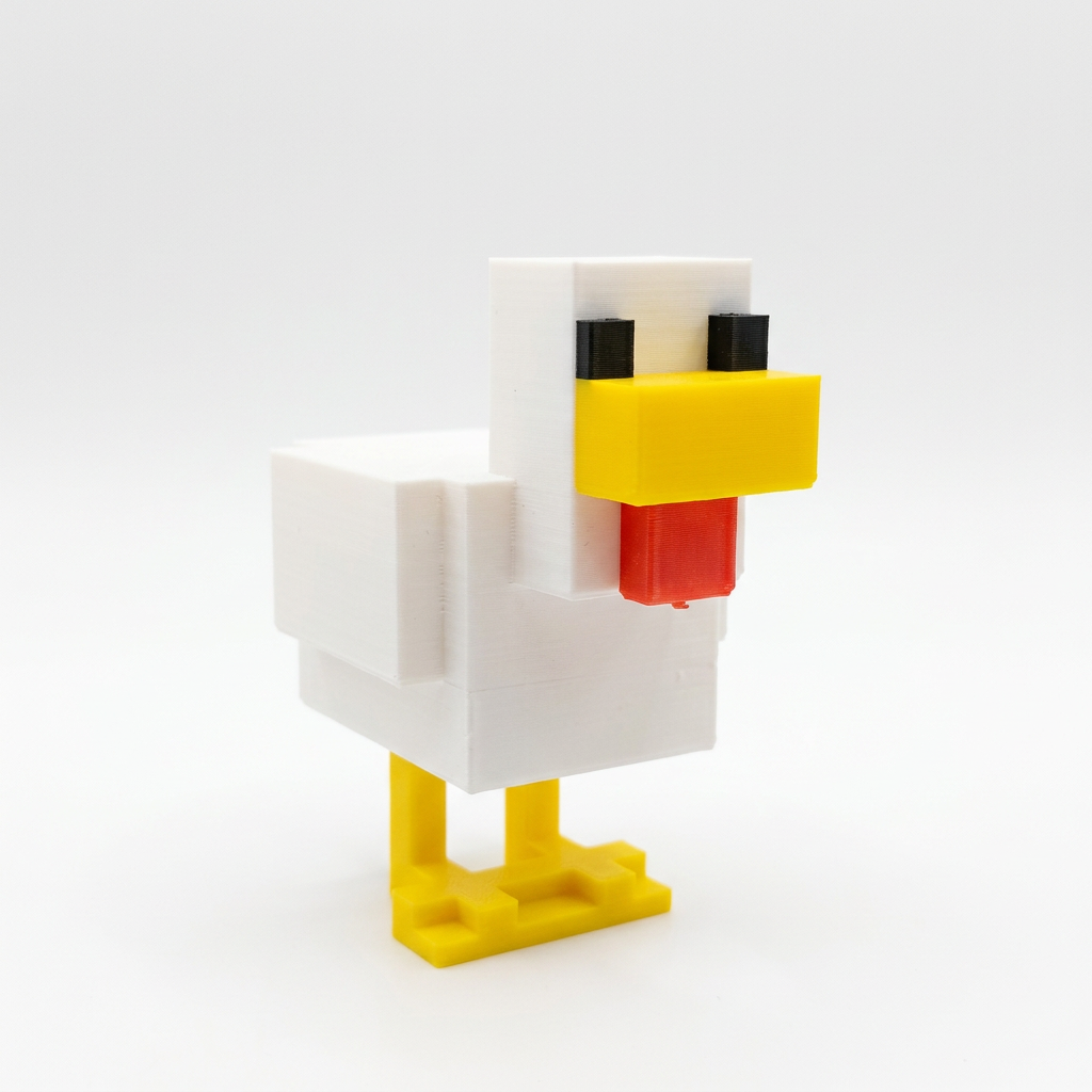 Minecraft Pollo Figura 3D