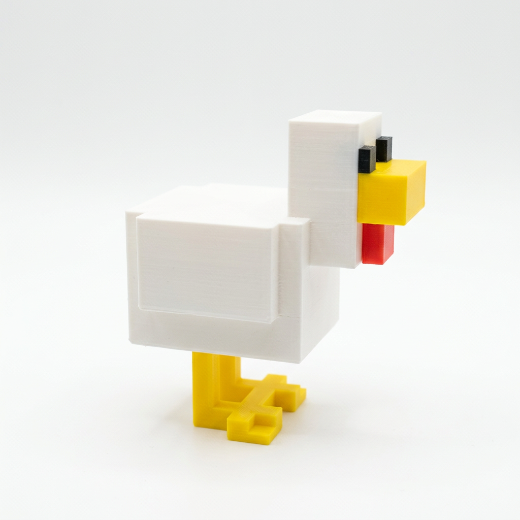 Minecraft Pollo Figura 3D