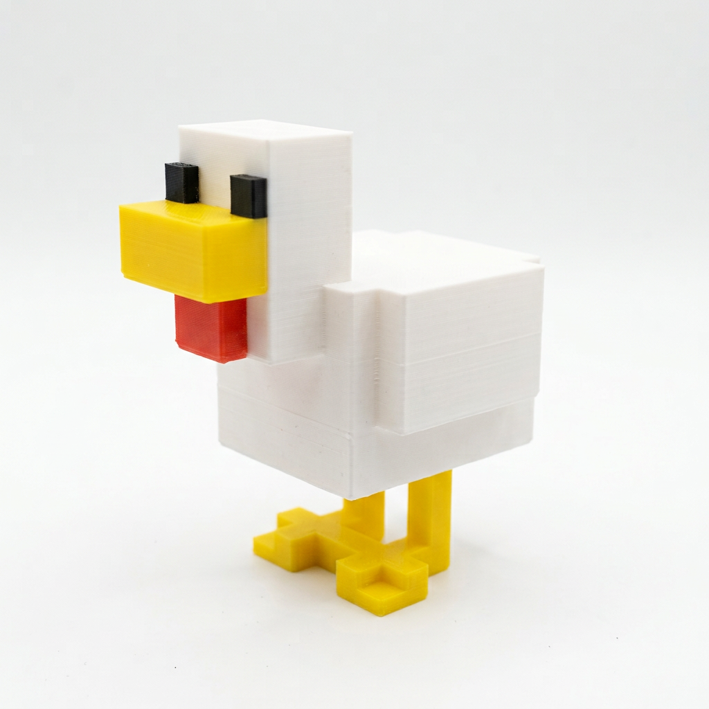 Minecraft Pollo Figura 3D