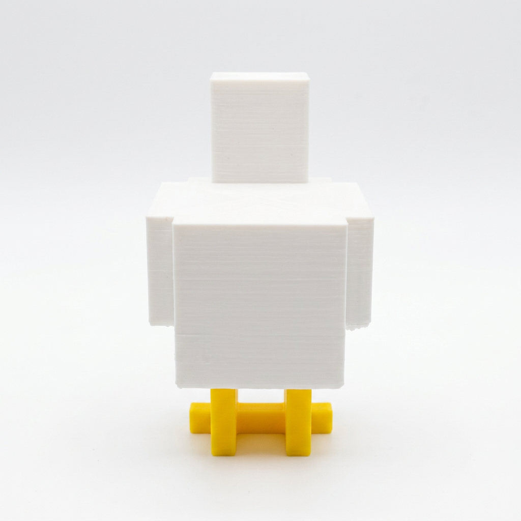 Minecraft Pollo Figura 3D