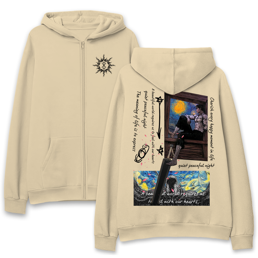 Hoodie, Buzo Berserk Van Gogh