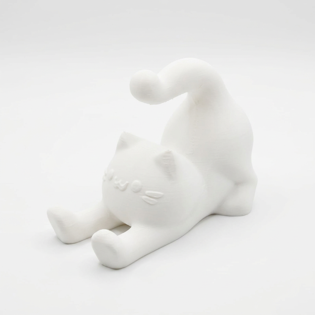 Soporte teléfono gato Figura 3D