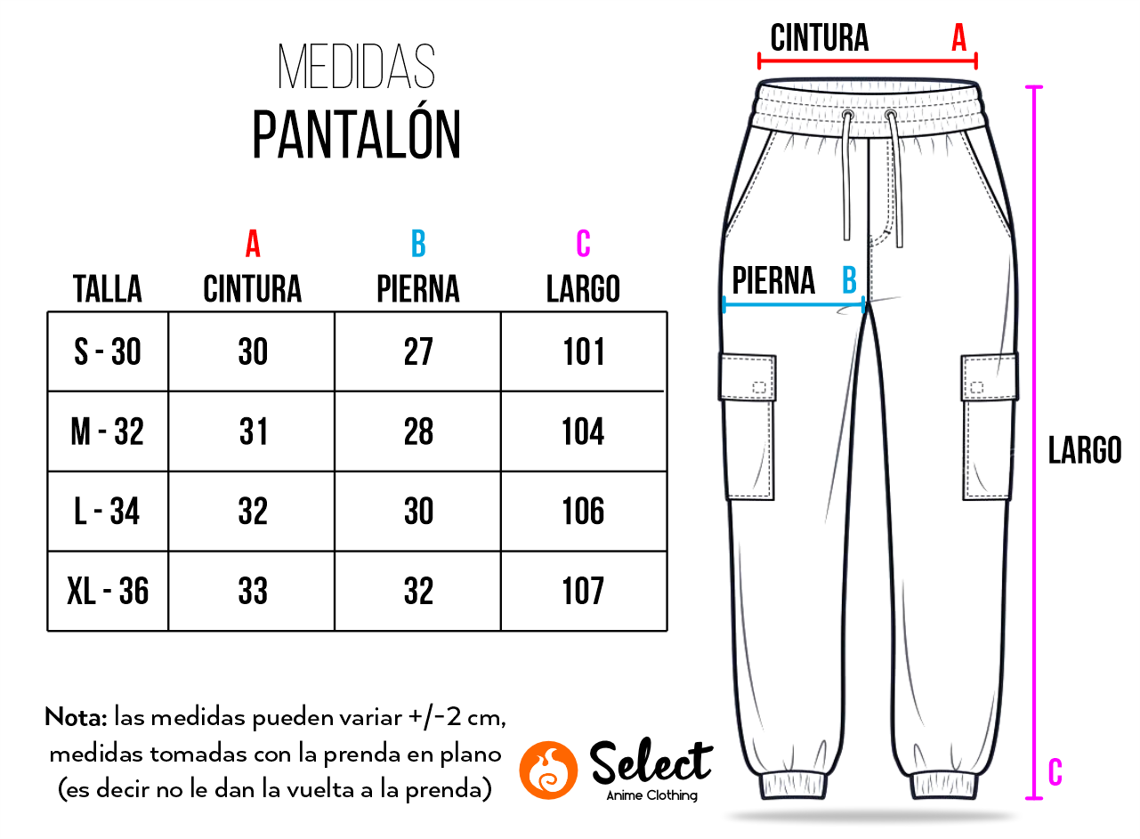 Pantalón Negro Estilo Cargo